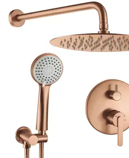 Sprchy a sprchové panely REA - Podomietková sprchová sada Ontario Brush Copper + BOX REA-P5650