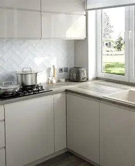 Kuchynské drezy DEANTE DEANTE - Andante alabaster - Granitový drez ZQN_A103