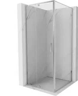 Sprchovacie kúty MEXEN/S - Exo sprchovací kút dvere krídlové 100 x 100, transparent, chróm 819-100-100-01-00