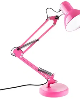 Lampy do obývačky Stolová lampa TOBI ružová 1xE27 LB1