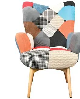 Moderné kreslá Kreslo Chic Art Patchwork