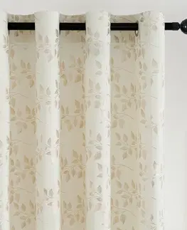 Závesy 4Home Zatemňovací záves Floral, 150 x 250 cm