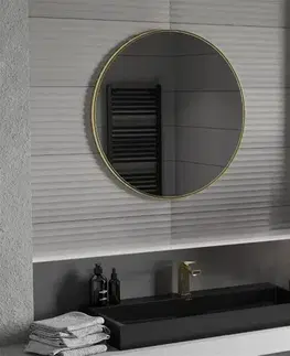 Kúpeľňový nábytok MEXEN - Loft zrkadlo 85, zlatý rám 9850-085-085-000-50