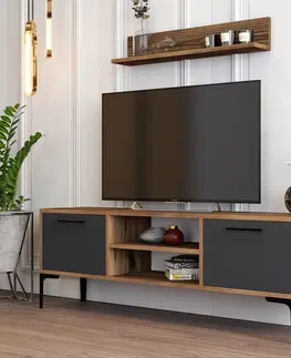 Konferenčné stolíky Televízny stolík Riga Anthracite