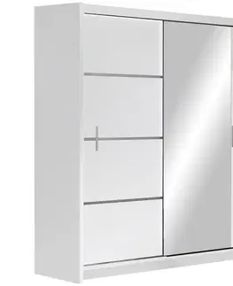 Skrine do izieb Skriňa Vista 203 biela / zrkadlo