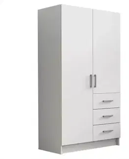 Šatníkové skrine Skriňa Pino 3 biely