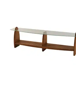 TV stolíky TV stolík Surf - Chesnut, Transparent