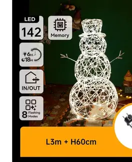 Vianočné dekorácie  B.V. -LED Vonkajšia vianočná dekorácia LED/3,6W/31/230V 2700K 60cm IP44 snehuliak B10303K6H