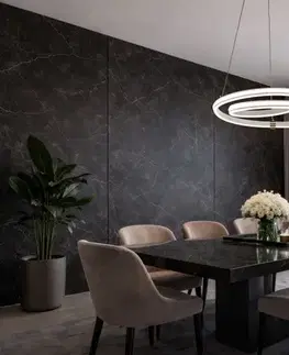Stropná svetla SANTA lampa wisząca złoty 32W LED 3000, 4000, 6500K maskownica biały