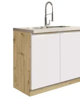 Kuchynské skrinky stojace Skrinka do kuchyne Glamour13d White