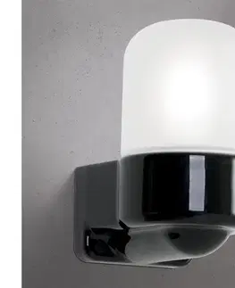 Svietidlá Orion - Nástenná lampa OSTIA 1xE27/40W/230V čierna WA 2-1377/1 schwarz/Kera