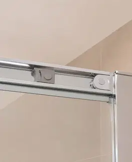 Sprchovacie kúty Mereo Sprchový kút, Kora Lite, štvorec, 80 cm, chróm ALU, sklo Číre CK34133Z