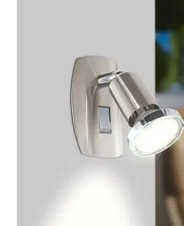 Svietidlá Eglo 902364 - LED svietidlo do zásuvky MINI 1xGU10/2,8W/230V matný chróm 902364