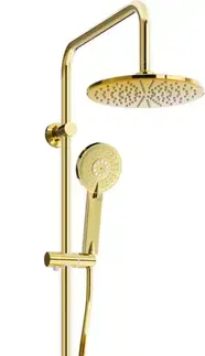 Sprchy a sprchové panely MEXEN/S - KT40 sprchový stĺp s termostatickou batériou zlato 771504093-50