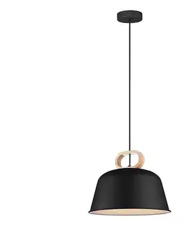 Svietidlá Viokef Lighting Luster na lanku CLIP 1xE27/40W/230V čierna/hnedá 4266801