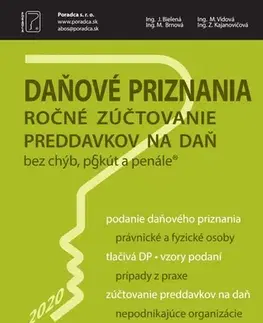 Dane, účtovníctvo Daňové priznania za rok 2020 + vyplnené vzory a tlačivá (Ročné zúčtovanie preddavkov na daň za rok 2020, Vysporiadanie daňových povinností) - Jana Bielená,Ing. M. Brnová,Ing. M. Vidová,Ing. Z. Kajanovičová