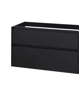 Kúpeľňový nábytok Mereo Opto, kúpeľňová skrinka 100 cm, čierna CN942SN