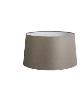 Tienidlo na lampu Ľanové tienidlo na lampu sivohnedé 45 cm