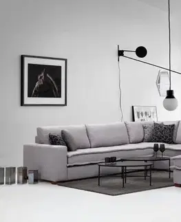 Sedacie súpravy Rohová sedacia súprava / Rohová pohovka Lena Corner - Light Grey
