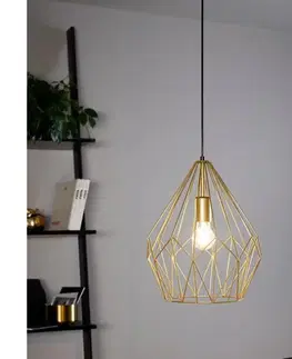 Svietidlá Eglo 49933 - Závesné svietidlo CARLTON 1xE27/60W/230V 49933