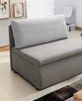 Kreslá KONDELA Kenet New rozkladacie kreslo s úložným priestorom sivohnedá (taupe) / svetlosivá