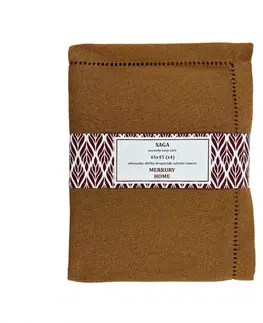 Bytový textil Obrúsok SAGA horčicová 45x45 easy care