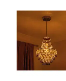 Svietidlá  Stropné svietidlo na tyči GEMMA 1xE27/60W/230V, priemer 23 cm MLP1587