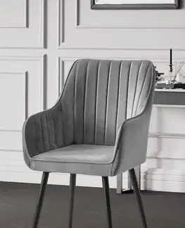 Jedálenské zostavy Stolička Nova - Grey, Black