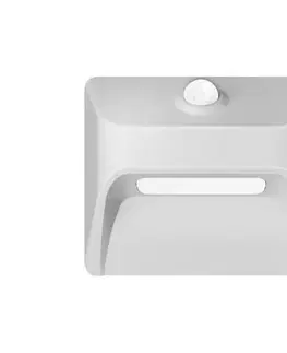 LED osvetlenie  08308L - Nabíjateľné LED schodové svietidlo so senzorom STEP LIGHT 0,3 W/3,7 V, 2200 mAh, IP53, biela 08308L