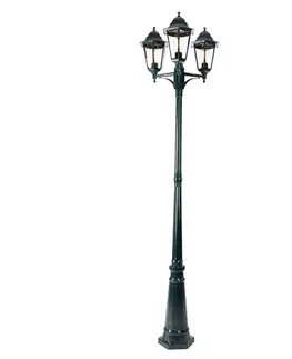 Vonkajšie svietidlá Rustikálna vonkajšia lampa tmavozelená 3-svetlo IP44 - New Orleans