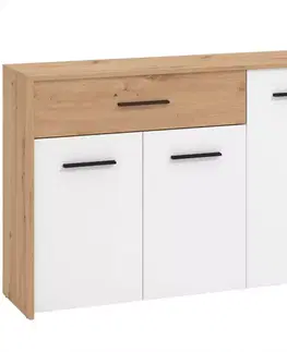 Komody do spálne Komoda Varadero artisan/biela 3K1F 11011610