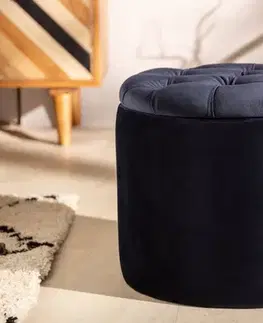 Taburety a podnožky Chesterfield taburet ZETHOS Dekorhome