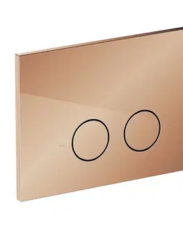 Záchody OMNIRES - Set: STRONGFRAME podomietkový rám ECO + STEEL-R45 nerez tlačidlo, meď lesk STFWCECO1R45-RCP