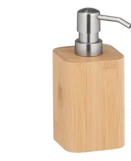 Svietidlá WENKO 24747100 - Dávkovač mydla BAMBUSA 9,3x16,5 cm hnedý 24747100