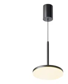 Svietidlá Maytoni P076PL-L12W3K-B - LED Luster na lanku PLATO LED/12W/230V 3000K čierna P076PL-L12W3K-B