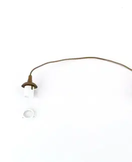 Predlžovacie káble  Napájací kábel EDI 1xE27/60W/230V, 90 cm, hnedý 8611