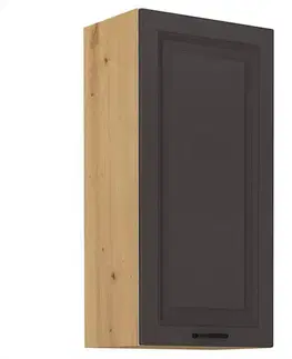 Kuchynské skrinky visiace Kuchynská skrinka STILO grafit mat/artisan 45g-90 1f