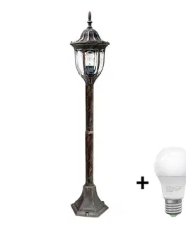 Záhradné lampy  LED vonkajšie svietidlo FLORENCJA 1xE27/10W/230V IP43 SA0393+BG0208