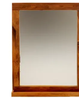 Zrkadlá Zrkadlo 65x80 indický masív palisander
