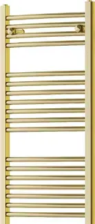 Radiátory do kúpeľne MEXEN/S - Ares radiátor + vykurovacia tyč 1500 x 500 mm, 600 W, zlatá W102-1500-500-2600-50