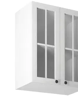 Kuchynské horné skrinky KONDELA Provance G60S horná kuchynská skrinka biela / sosna Andersen
