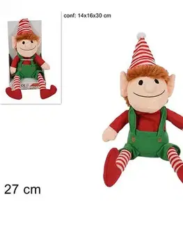 Vianočné dekorácie MAKRO - Škriatok vianočný ELF 27cm