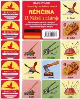 Gramatika a slovná zásoba Najdi dvojici - Němčina - 13. Nářadí a nástroje - Kolektív autorov
