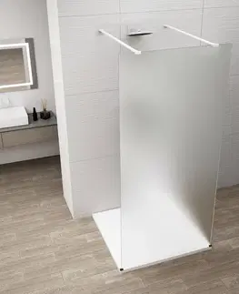Sprchové dvere POLYSAN - ESCA WHITE MATT jednodielna sprchová zástena do priestoru, matné sklo, 1100  ES1111-07