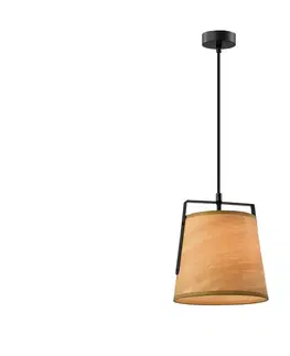 Svietidlá  Luster na lanku MILBURY 1xE27/40W/230V hnedá 31-38364