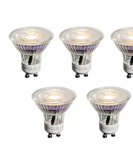 LED osvetlenie Sada 5 GU10 50mm LED žiaroviek číra 3,5W 330 lm 3000K