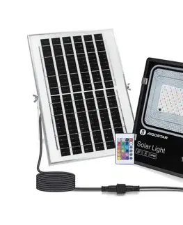 LED osvetlenie  B.V.  - LED RGB Stmievateľný solárny reflektor LED/100W/3,2V IP66 + DO B1020133F
