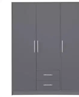 Šatníkové skrine Skriňa Smart Sr2 3d Grafit