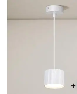 Svietidlá BRILAGI - LED Závesné svietidlo na lanku STRIPY 1xGX53/15W/230V biela WO-GX-07-WHT-OEM