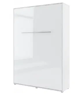 Postele Dig-net nábytok Sklápacia posteľ Lenart CONCEPT PRO CP-01 biely lesk | 140 x 200 cm